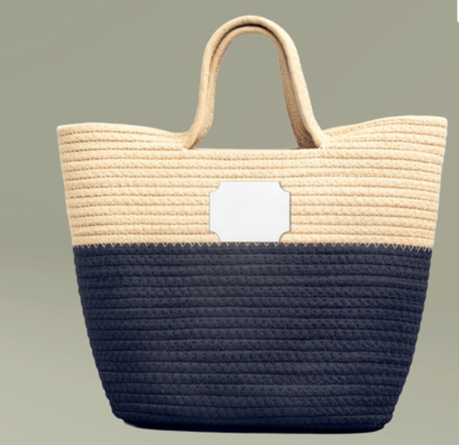 WildWestArt.co Handwoven Straw Beach Tote