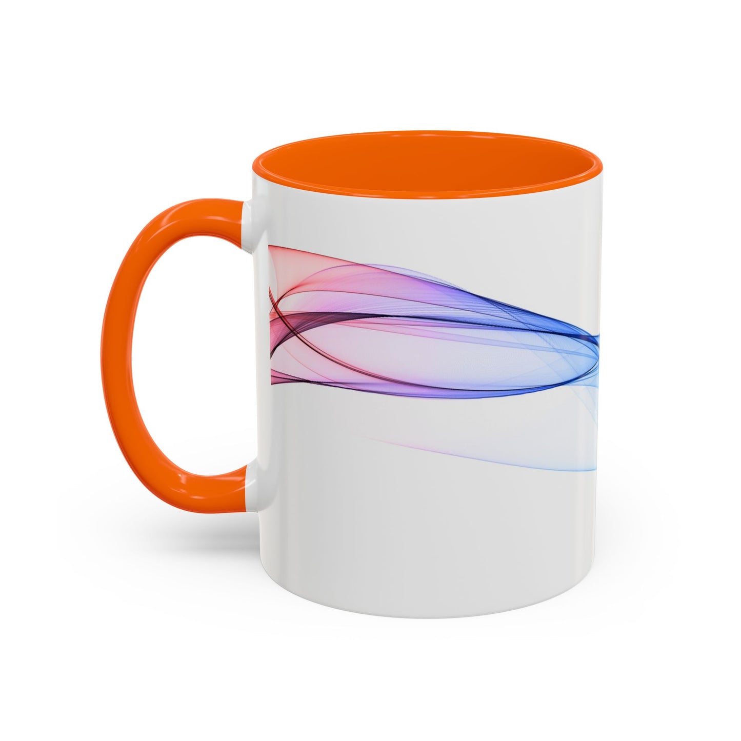 WildWestArt.co Coffee Mug – Abstract Wave Go with the Flow Art Design, 11 & 15 oz