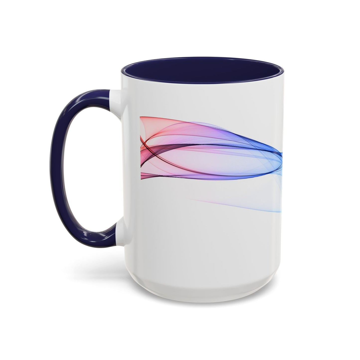 WildWestArt.co Coffee Mug – Abstract Wave Go with the Flow Art Design, 11 & 15 oz