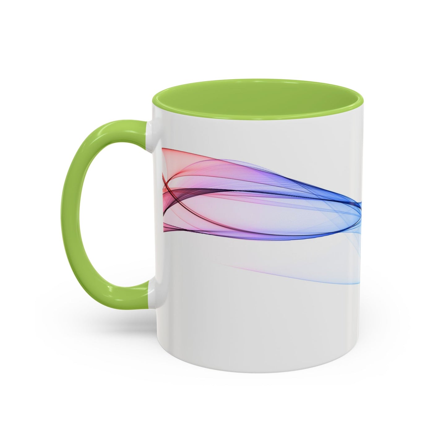 WildWestArt.co Coffee Mug – Abstract Wave Go with the Flow Art Design, 11 & 15 oz