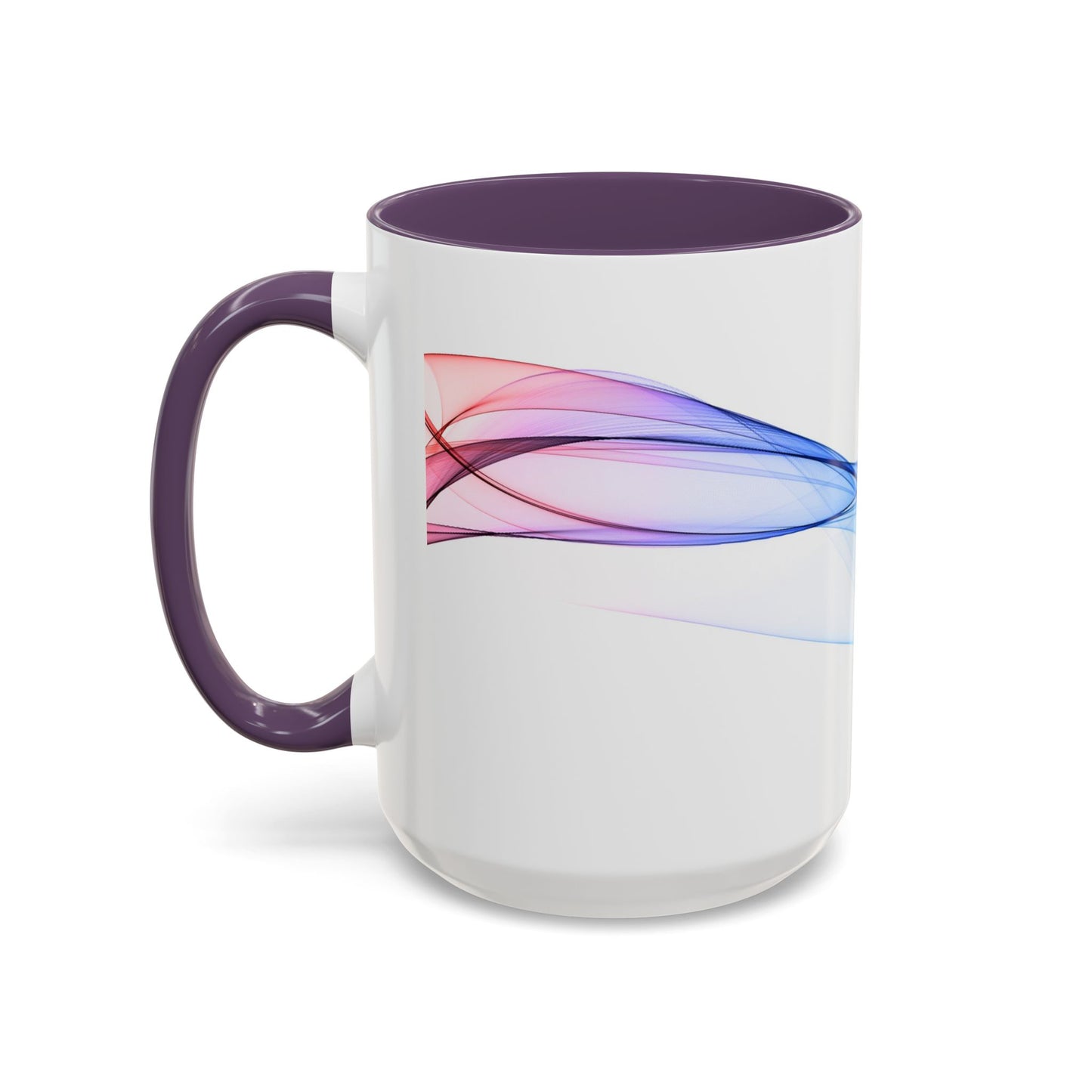 WildWestArt.co Coffee Mug – Abstract Wave Go with the Flow Art Design, 11 & 15 oz