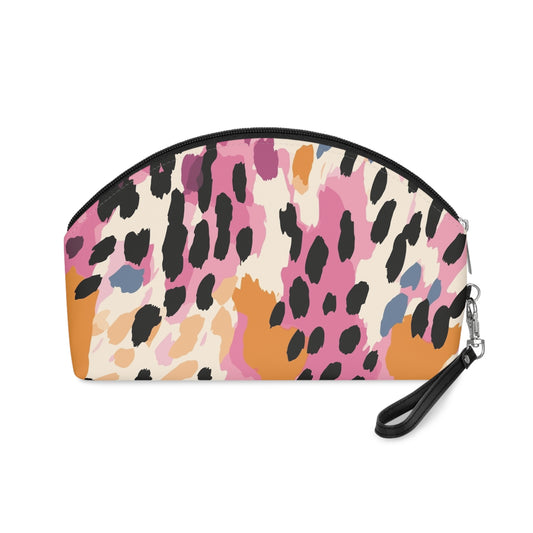 Artful Leopard Print Makeup Bag