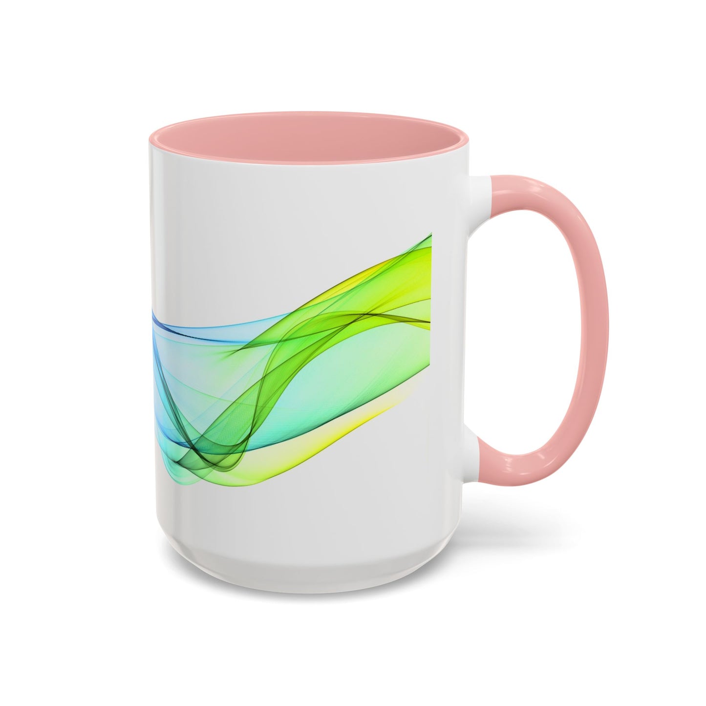 WildWestArt.co Coffee Mug – Abstract Wave Go with the Flow Art Design, 11 & 15 oz