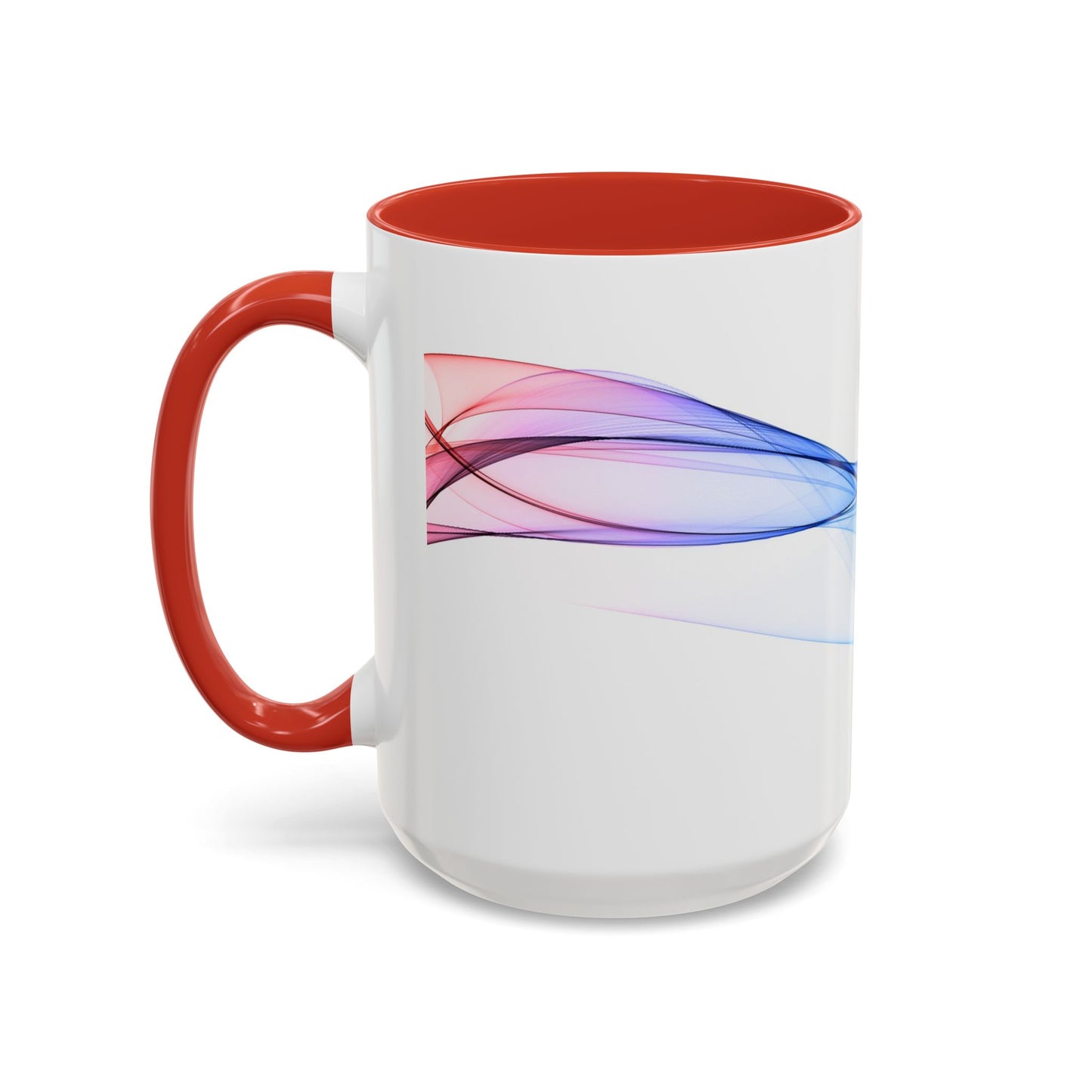 WildWestArt.co Coffee Mug – Abstract Wave Go with the Flow Art Design, 11 & 15 oz