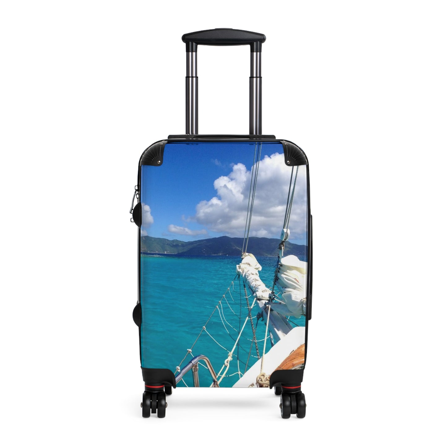 Tropical Sailboat Suitcase - Small, Medium and Large Sizes