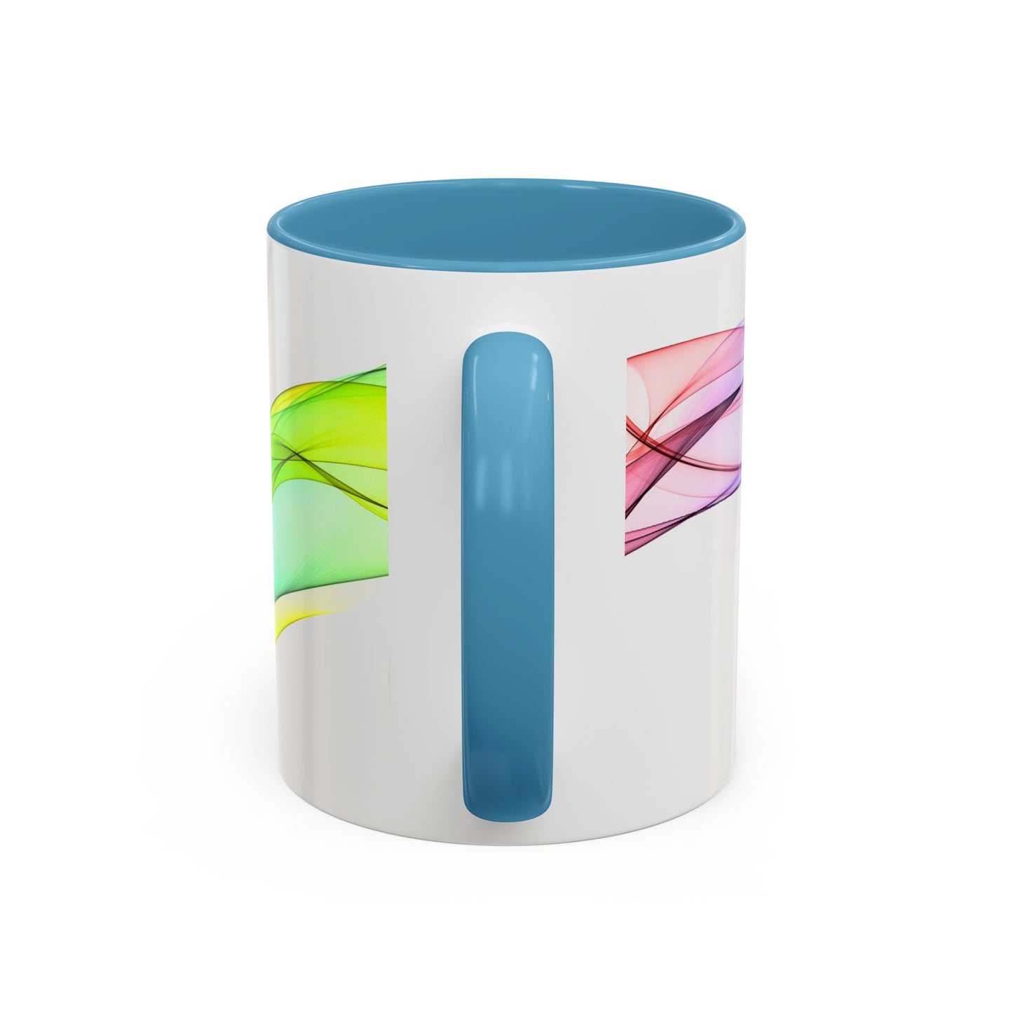 WildWestArt.co Coffee Mug – Abstract Wave Go with the Flow Art Design, 11 & 15 oz