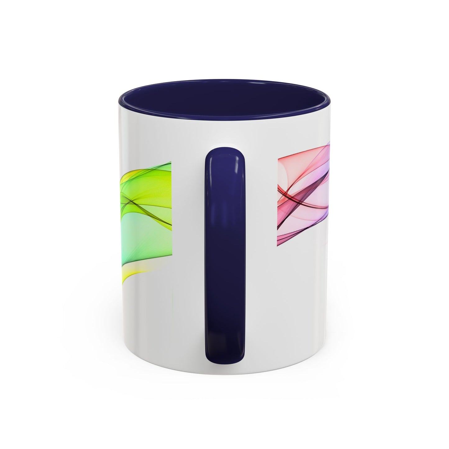 WildWestArt.co Coffee Mug – Abstract Wave Go with the Flow Art Design, 11 & 15 oz