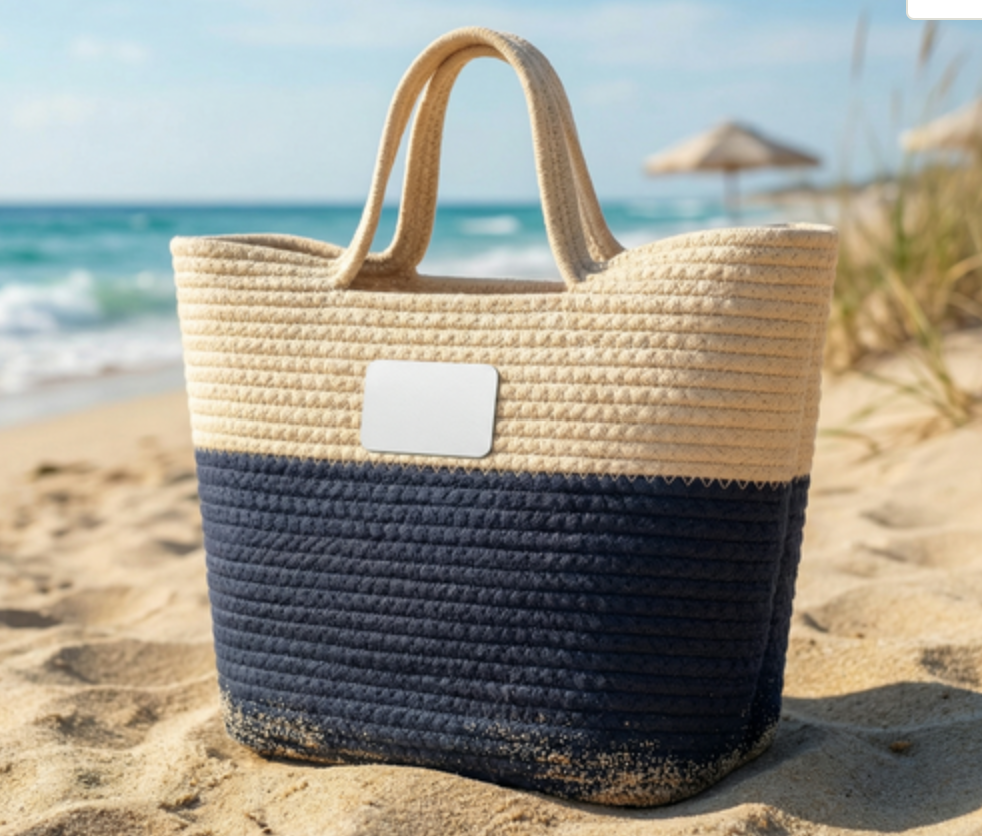WildWestArt.co Handwoven Straw Beach Tote