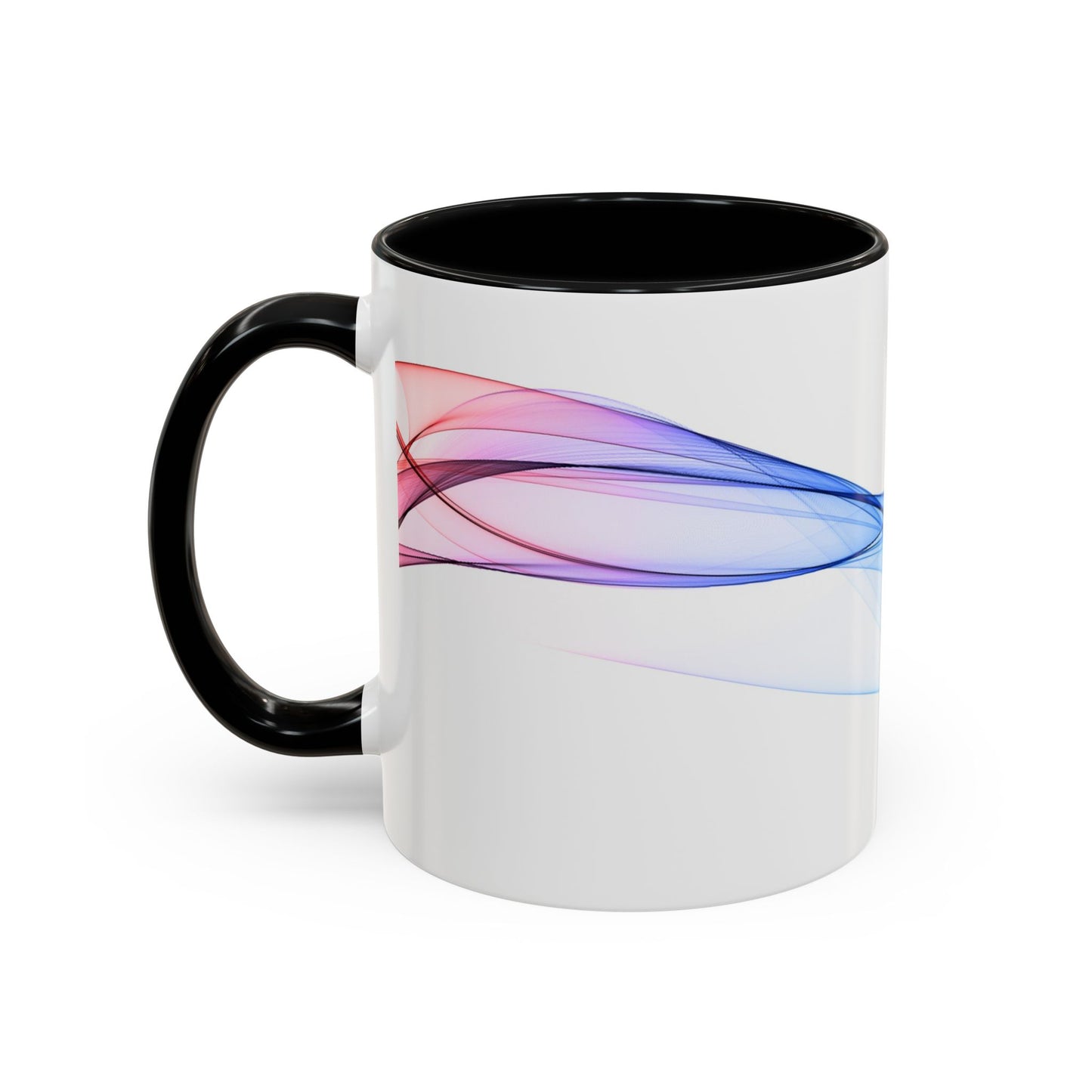 WildWestArt.co Coffee Mug – Abstract Wave Go with the Flow Art Design, 11 & 15 oz