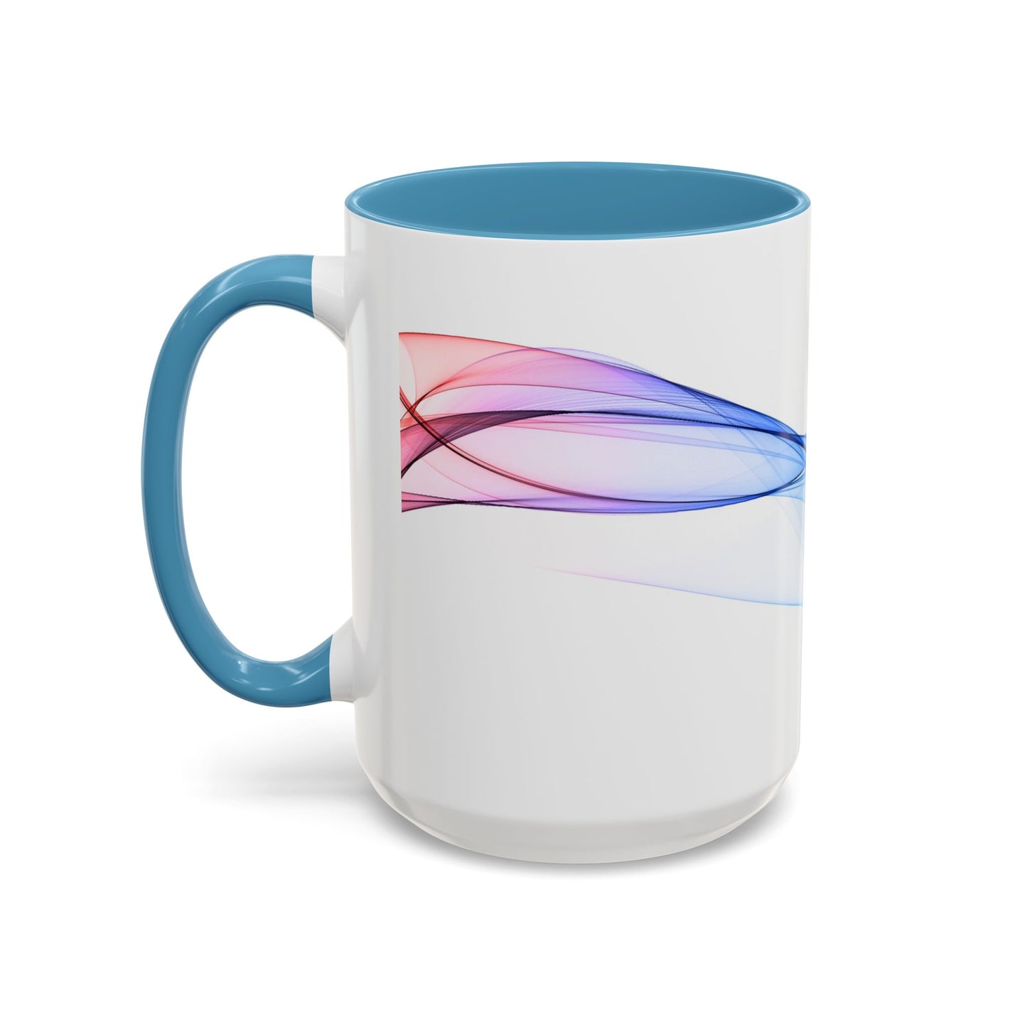 WildWestArt.co Coffee Mug – Abstract Wave Go with the Flow Art Design, 11 & 15 oz