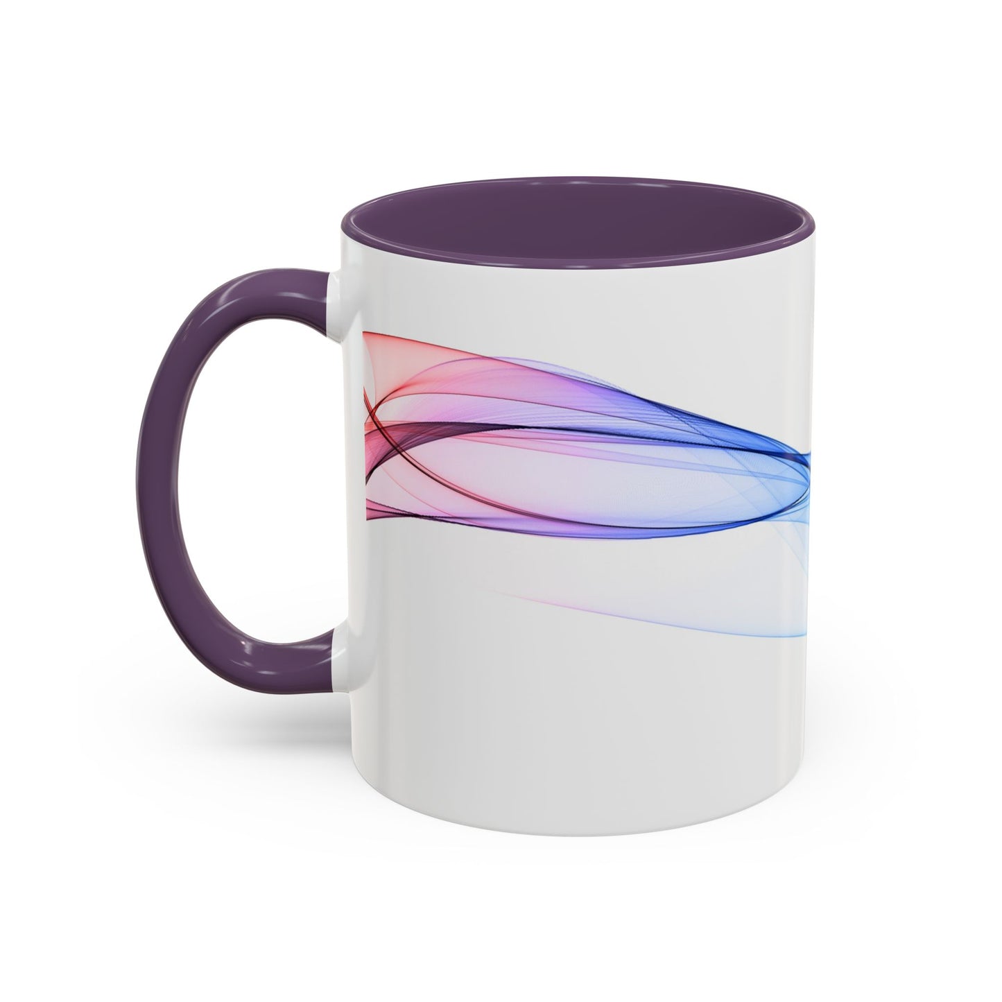WildWestArt.co Coffee Mug – Abstract Wave Go with the Flow Art Design, 11 & 15 oz