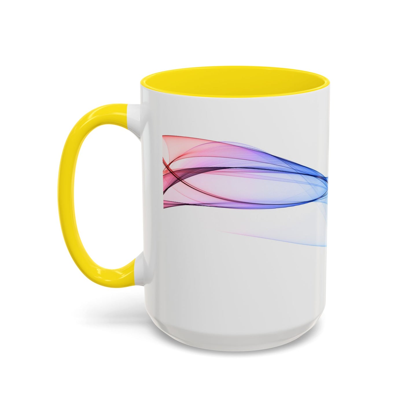 WildWestArt.co Coffee Mug – Abstract Wave Go with the Flow Art Design, 11 & 15 oz