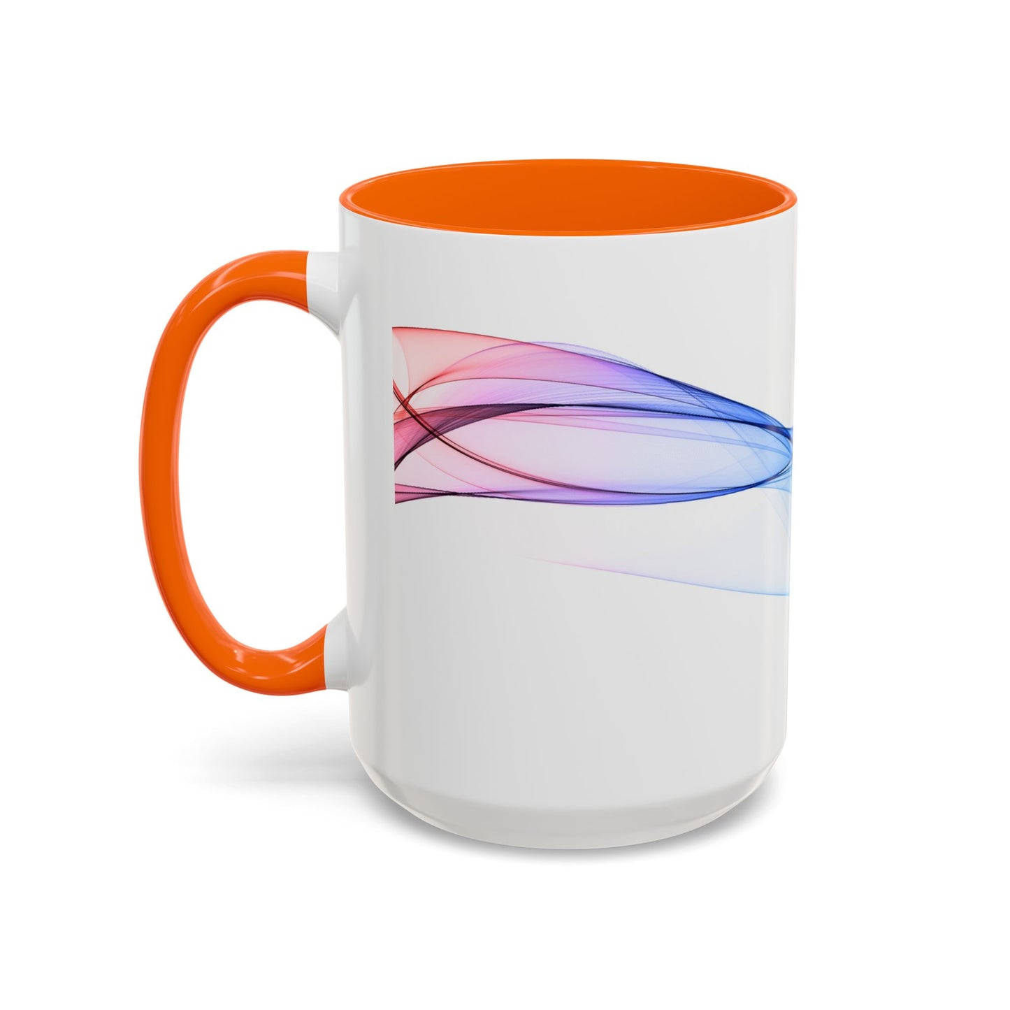 WildWestArt.co Coffee Mug – Abstract Wave Go with the Flow Art Design, 11 & 15 oz