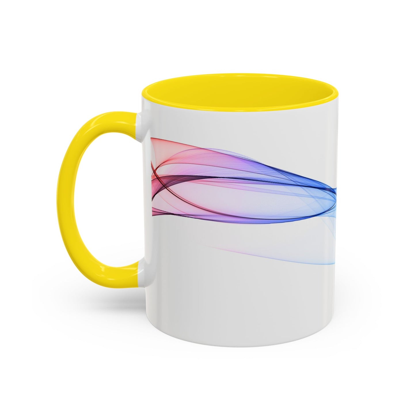 WildWestArt.co Coffee Mug – Abstract Wave Go with the Flow Art Design, 11 & 15 oz
